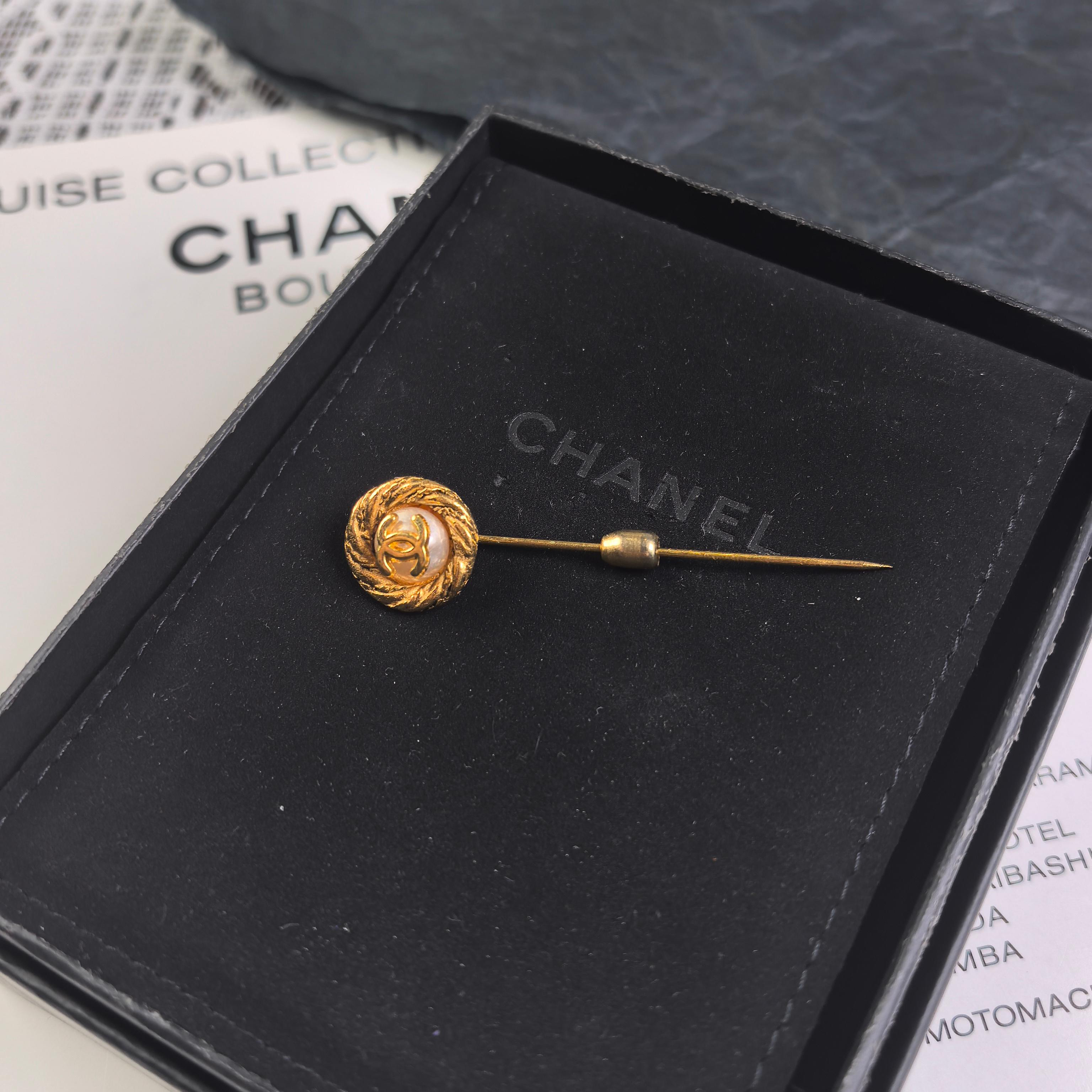 99新 Chanel/香奈儿 Chanel Vintage 珍珠一字胸针