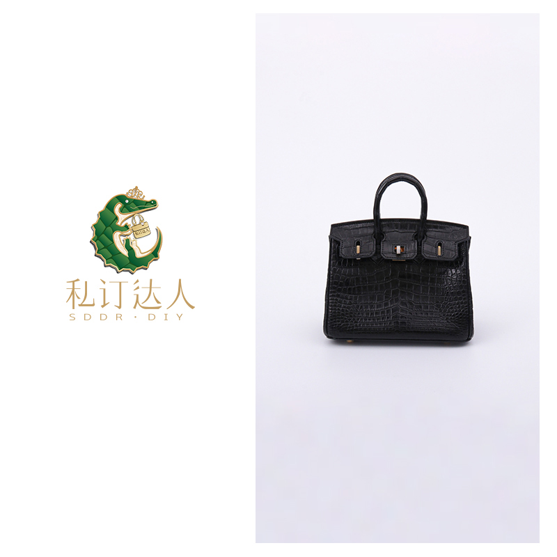 私订达人姑姑 2025新款女士真皮百搭时尚鳄鱼皮女包