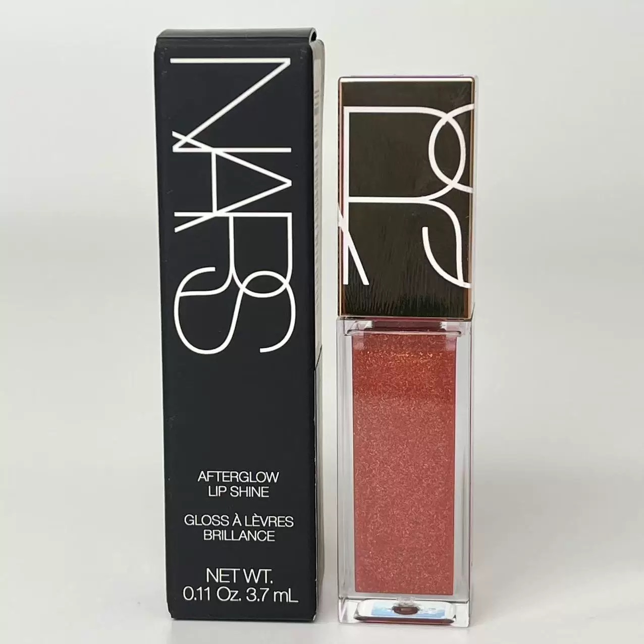 NARS 水光幻彩唇蜜 赤茶豆沙色3.7ml