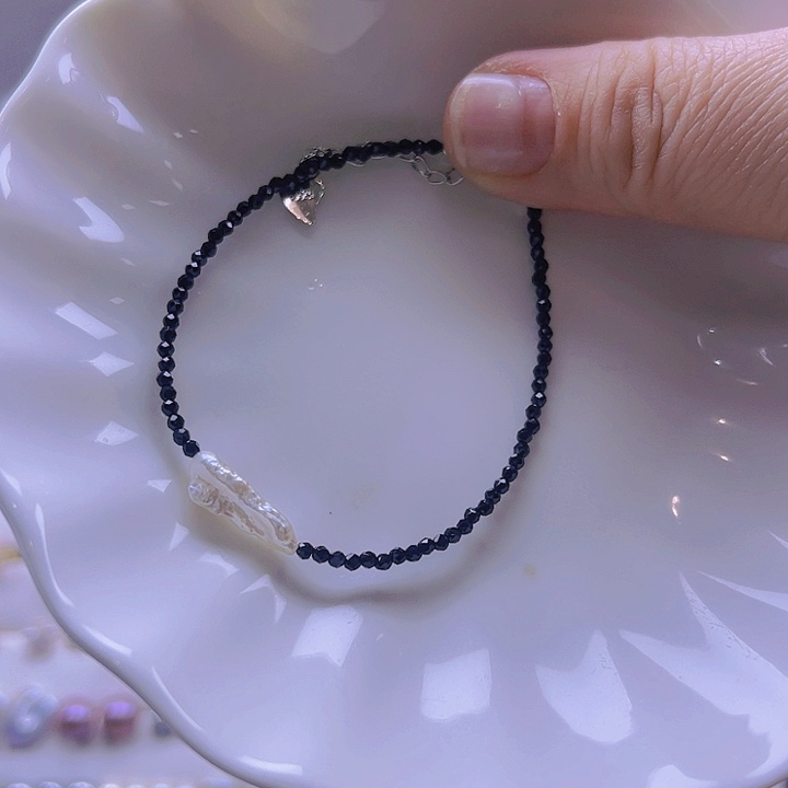 淡水珍珠手绳合金