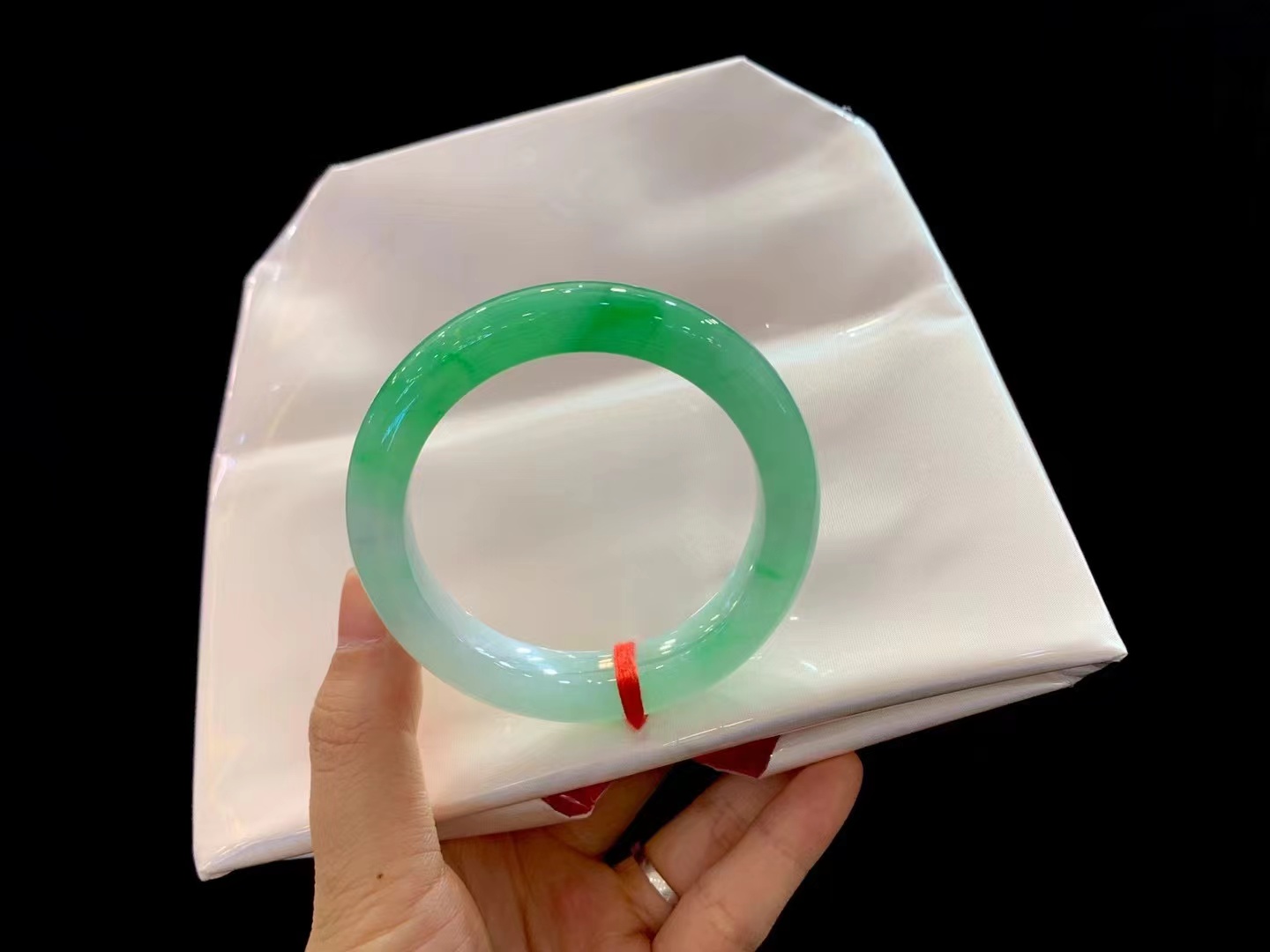 （勿拍）翡翠手镯圈口测量图