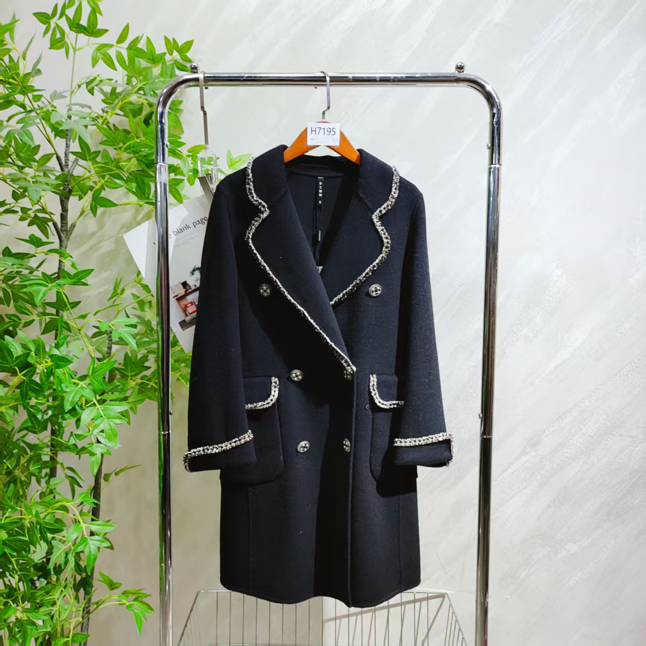 【H7195】 女士气质轻奢百搭大衣
