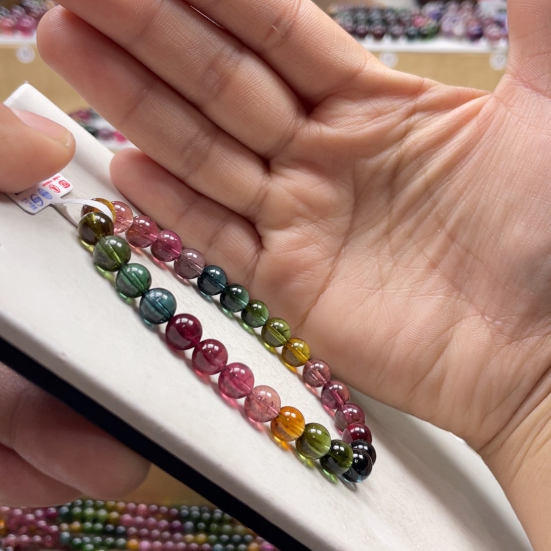 碧玺手串未镶嵌7mmmmmmmmmmmmmmmmmmm