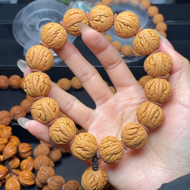 桃核手串20尺寸龙珠小手持（13号链接）