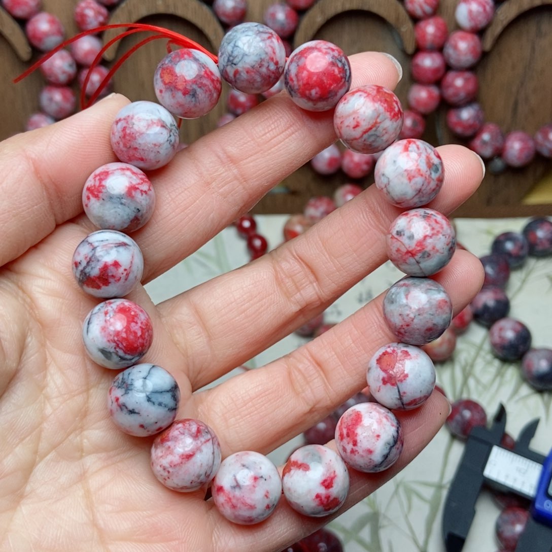 天然辰砂朱砂原石卡13