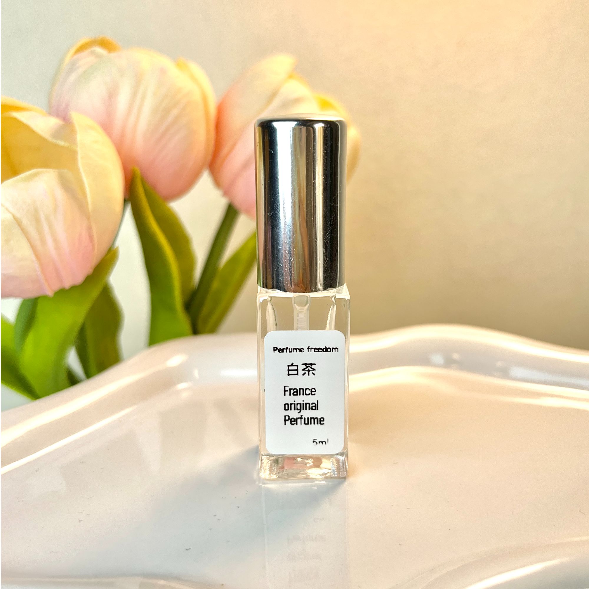 5ml花漾流沙白茶温柔知性甜美女士经典持久留香清新好闻淡雅气质