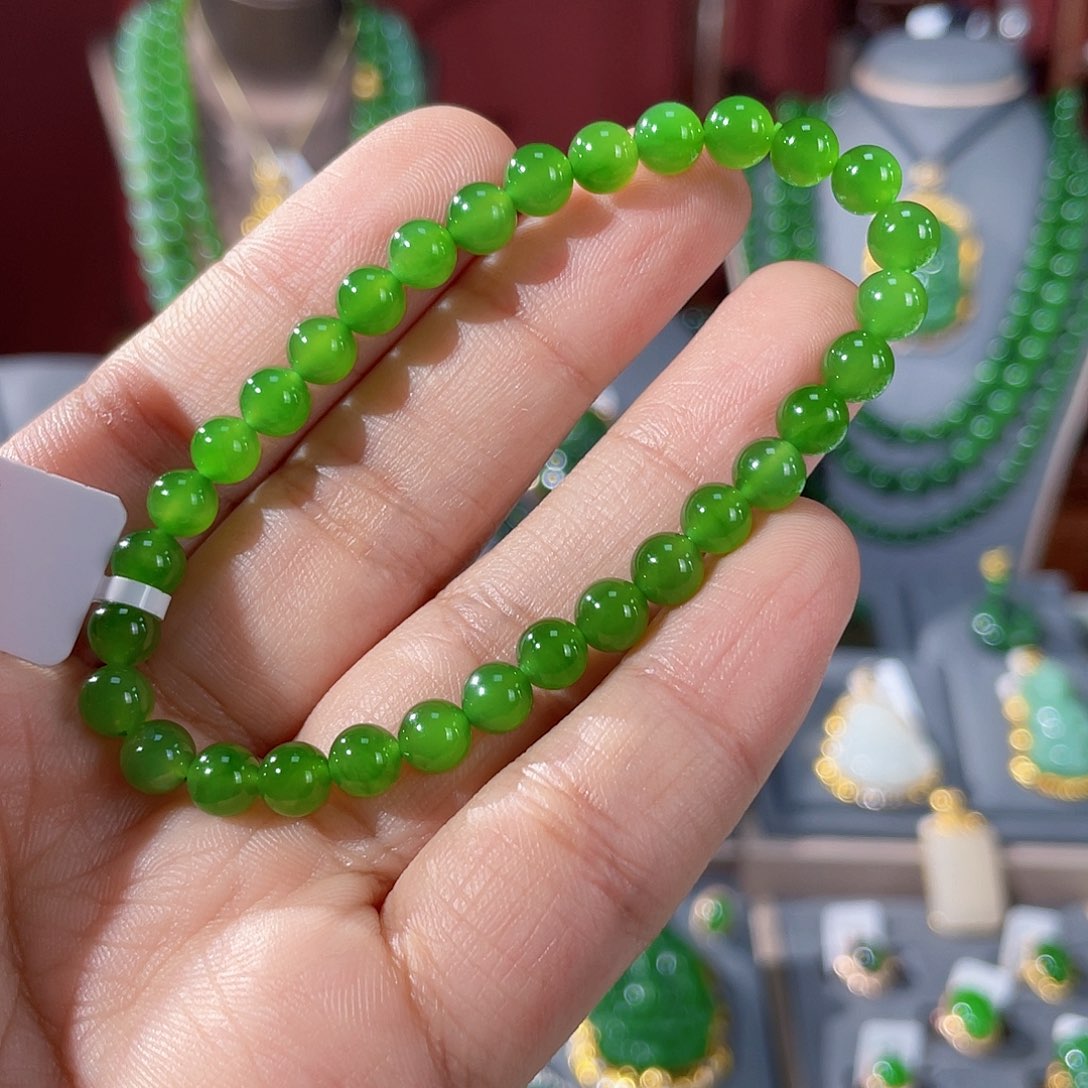 和田玉（碧玉）未镶嵌吊坠开***^