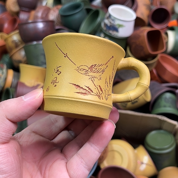 紫砂茶杯全手工紫砂主人杯