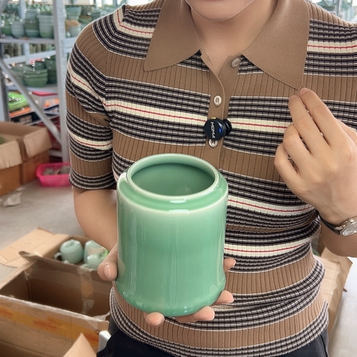 龙泉云间青瓷小米茶器