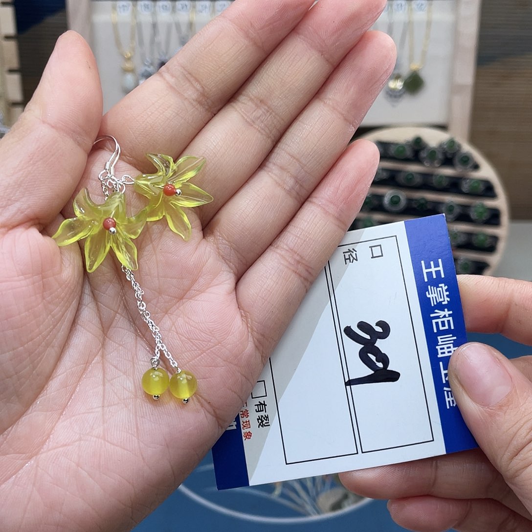 岫玉银S925镶嵌吊坠吊坠