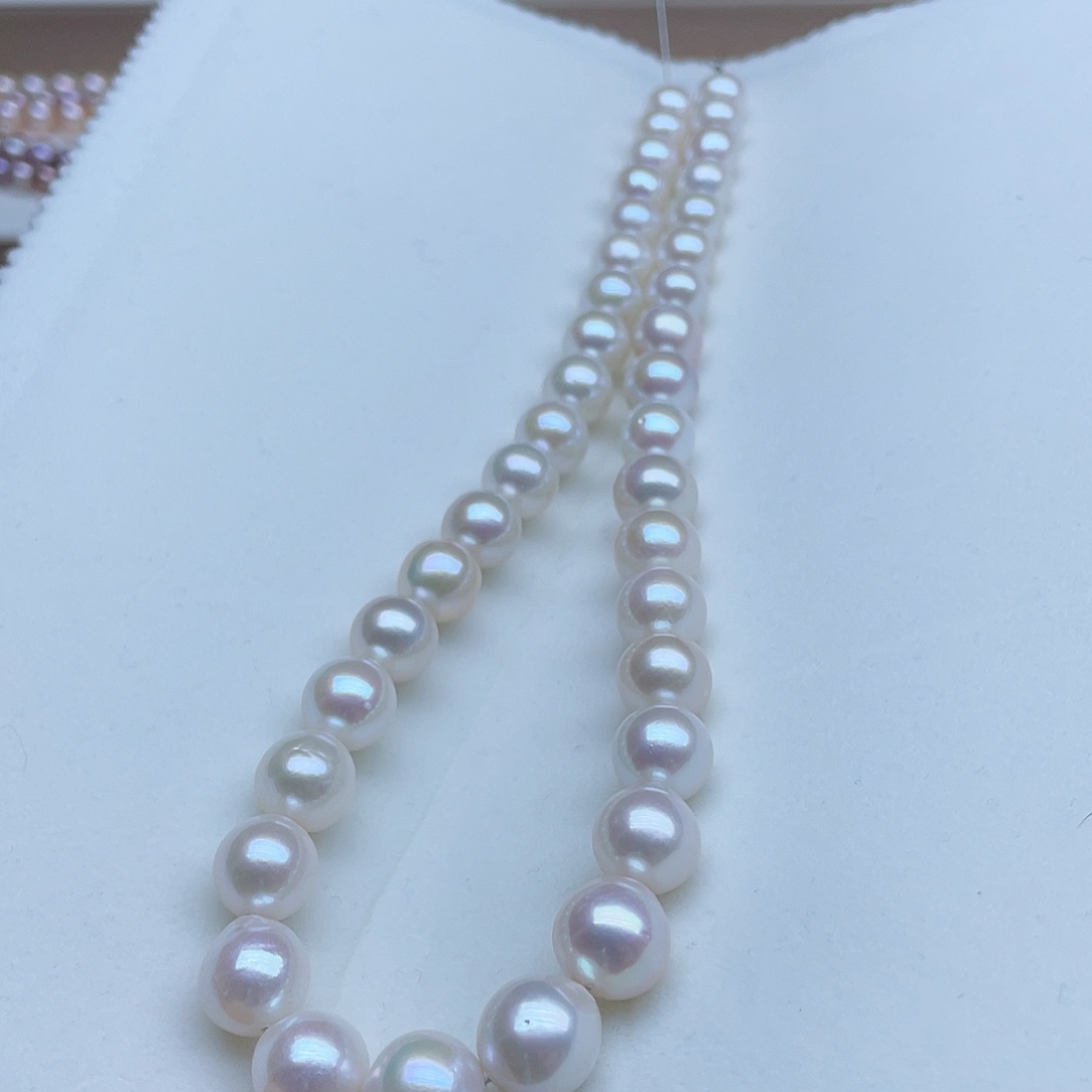 淡水珍珠颈饰银S925镶嵌