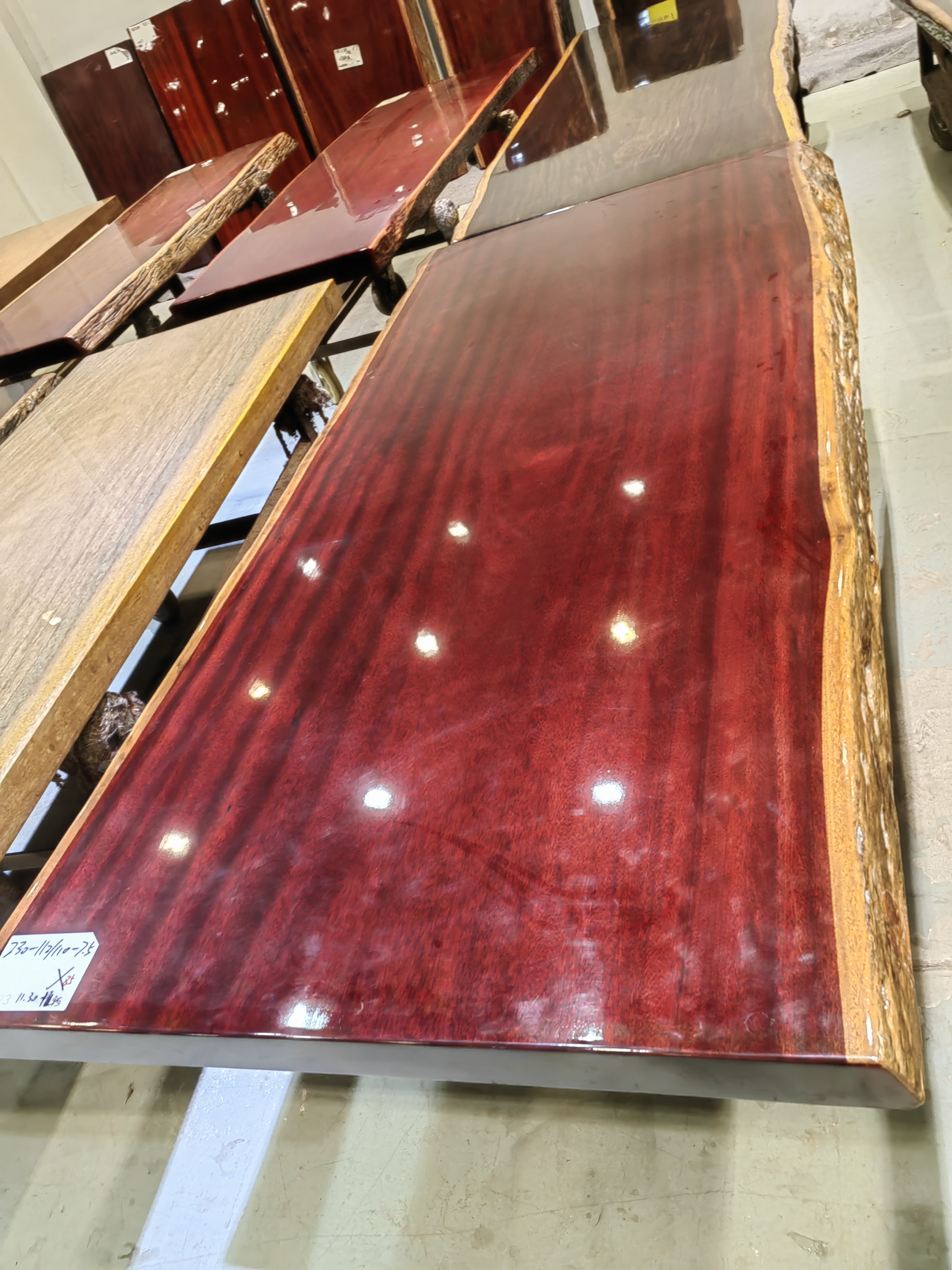 非洲进口实木大板茶桌办公桌