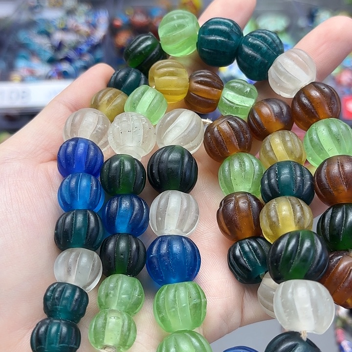 琉璃颈饰琉璃琉璃多宝瓜珠