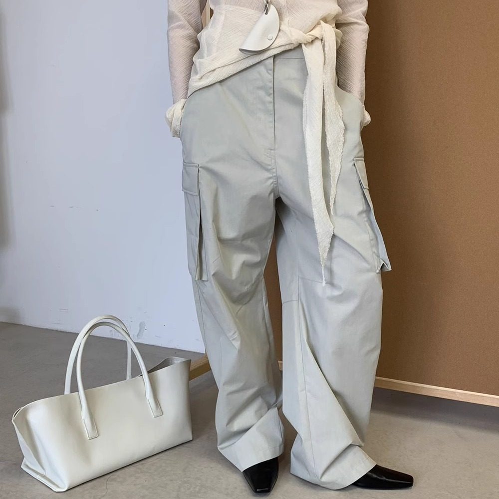 【清】NO退换ONEXH·2025夏季韩版宽松显瘦大口袋工装裤百搭休闲裤