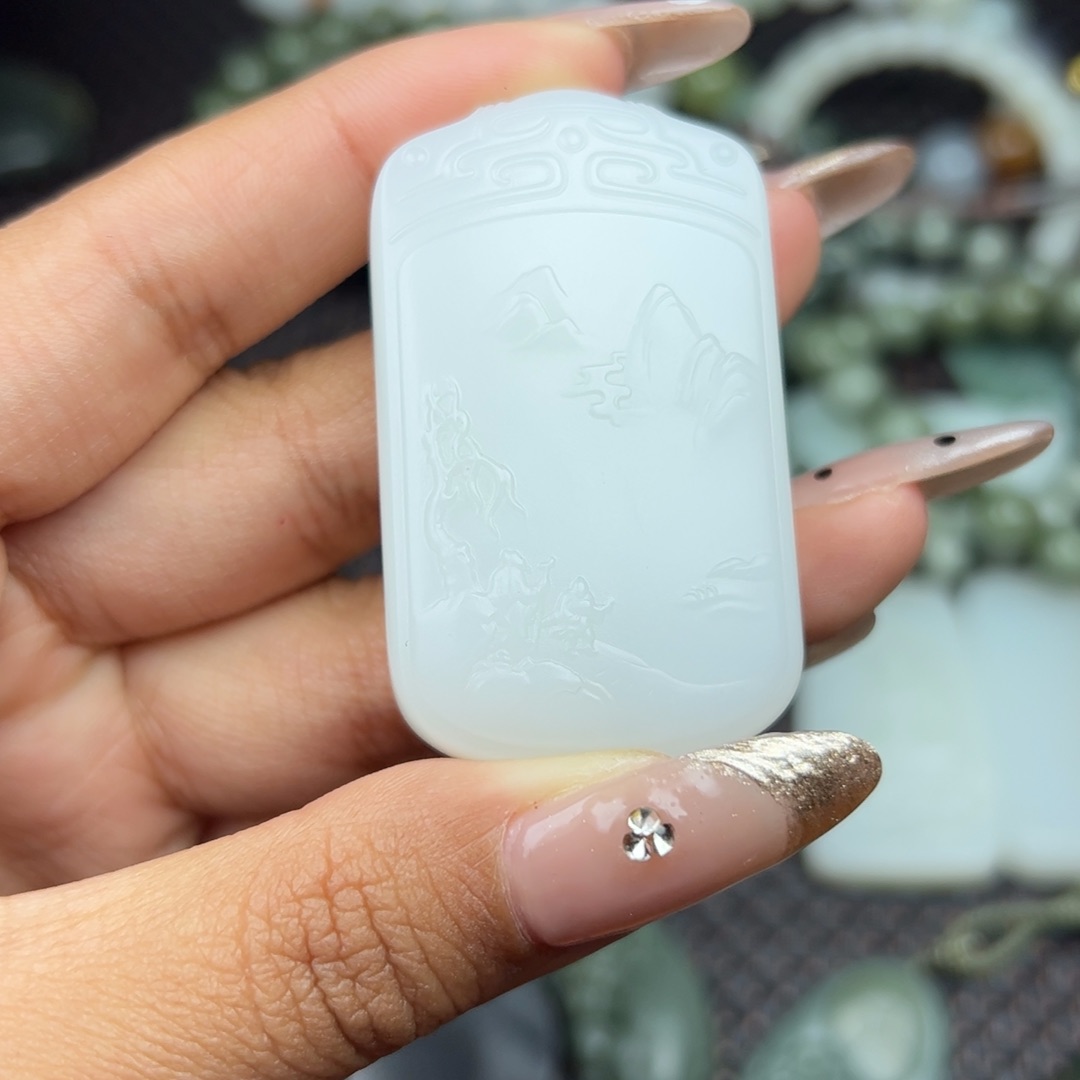 和田玉吊坠未镶嵌