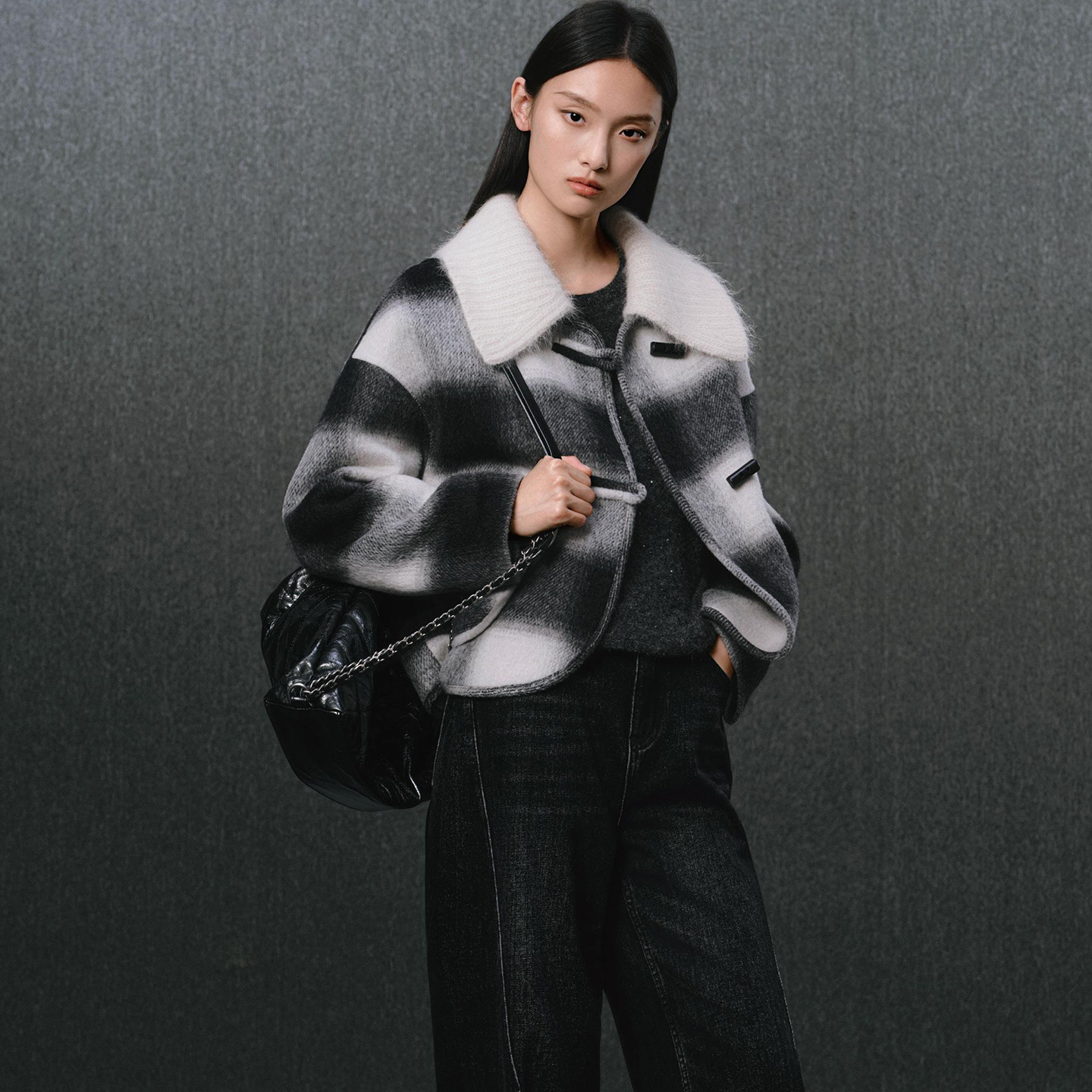 48685【依系列】假领双面呢外套2J878360D