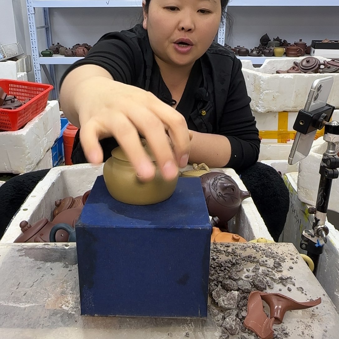 紫砂茶壶宜兴紫砂壶瑕疵处理