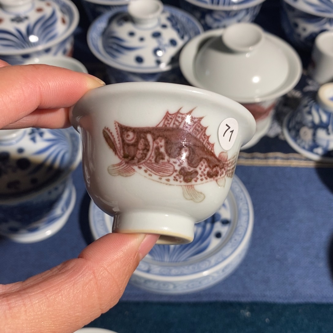 缸景德镇手工手绘茶具