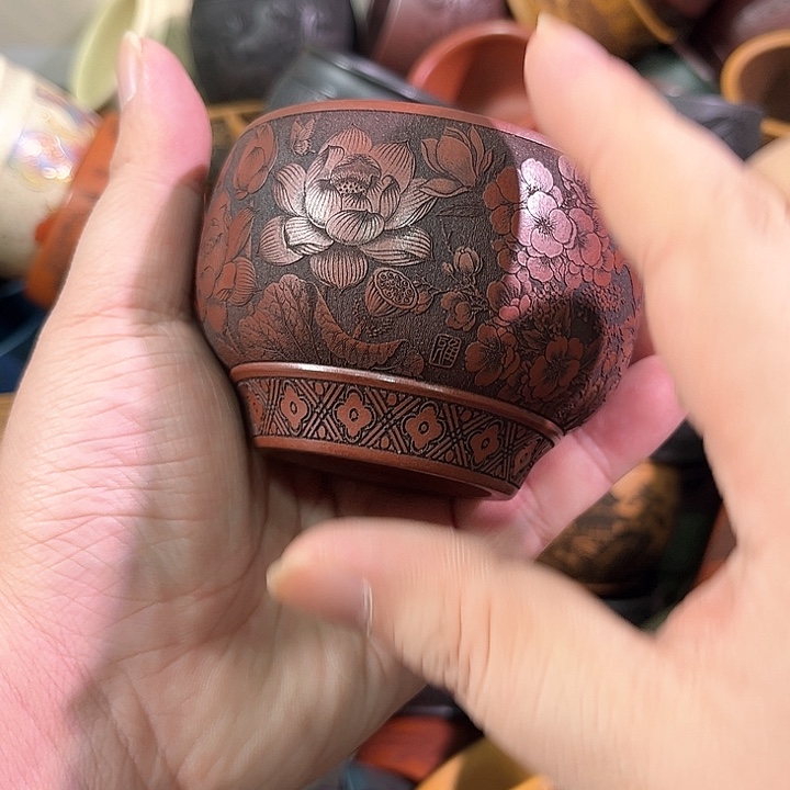 茶杯紫砂全手工紫砂主人杯