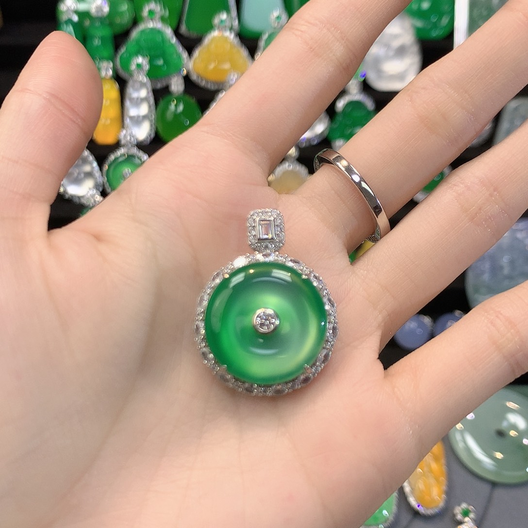 【***雯玛瑙/玉髓银S925镶嵌颈饰