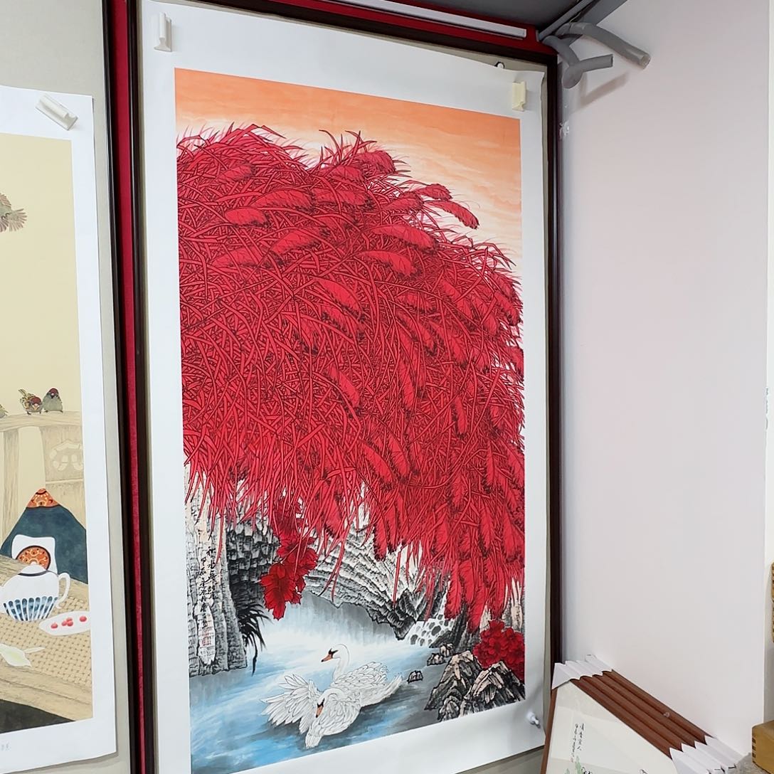 国画红皮书指出作品欣赏