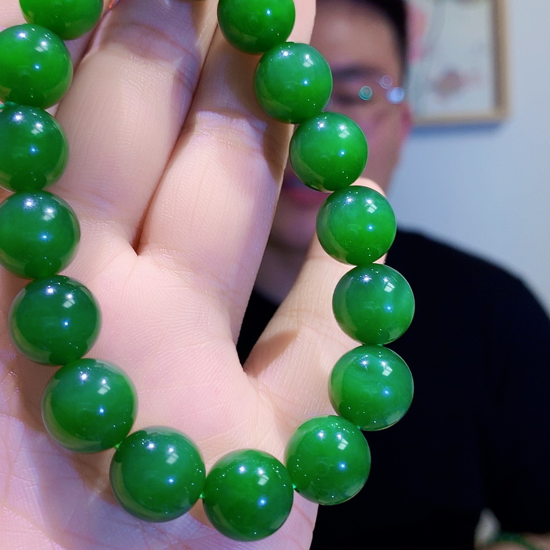 和田玉（碧玉）手链未镶嵌?*生