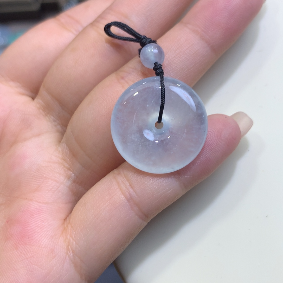 翡翠未镶嵌颈饰平安扣21.1^6