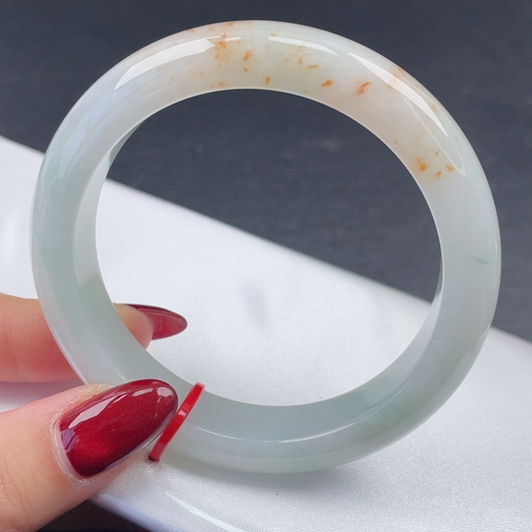 翡翠未镶嵌手镯57圈口