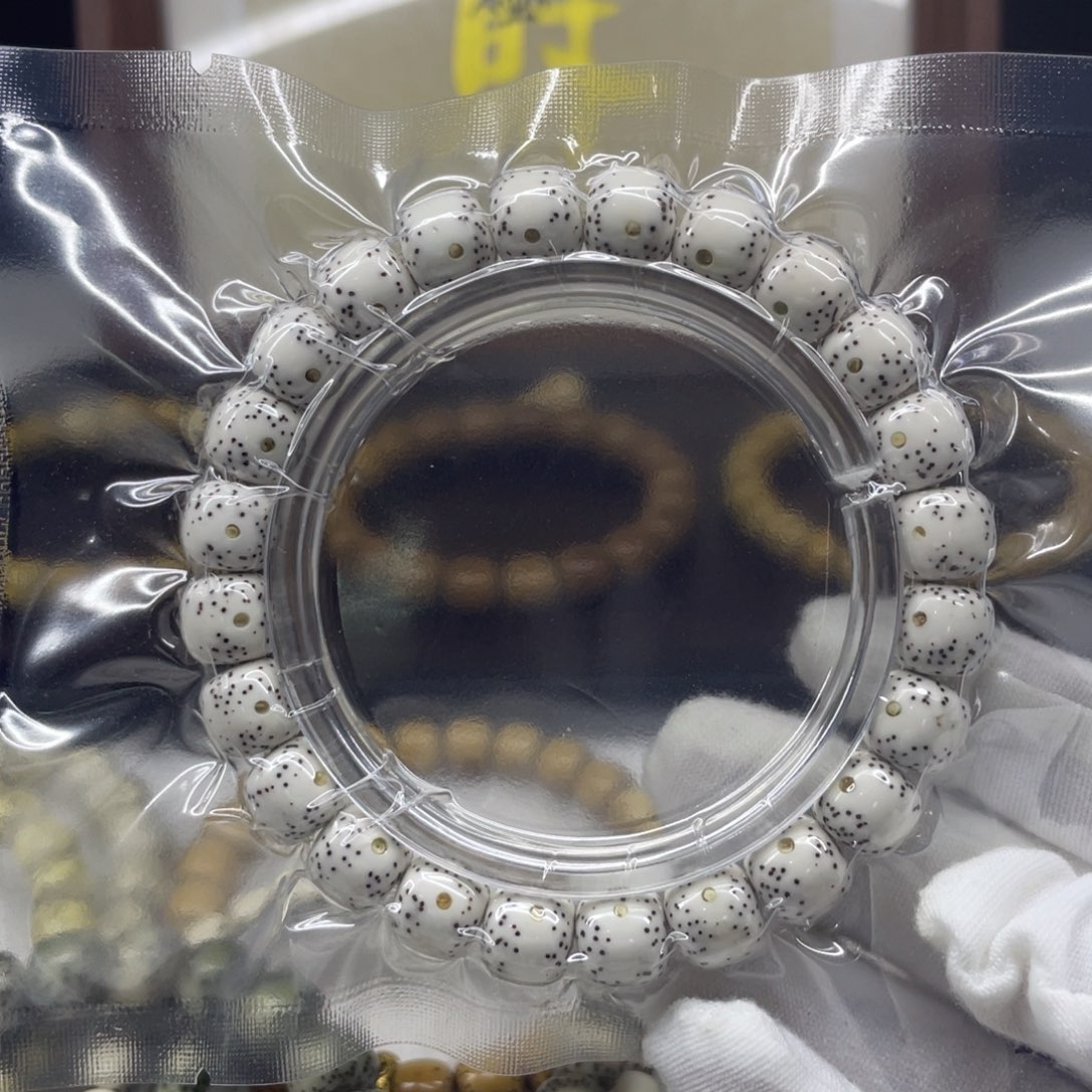 星月菩提手串总****朕原白贯穿留白 牛毛星 10x9