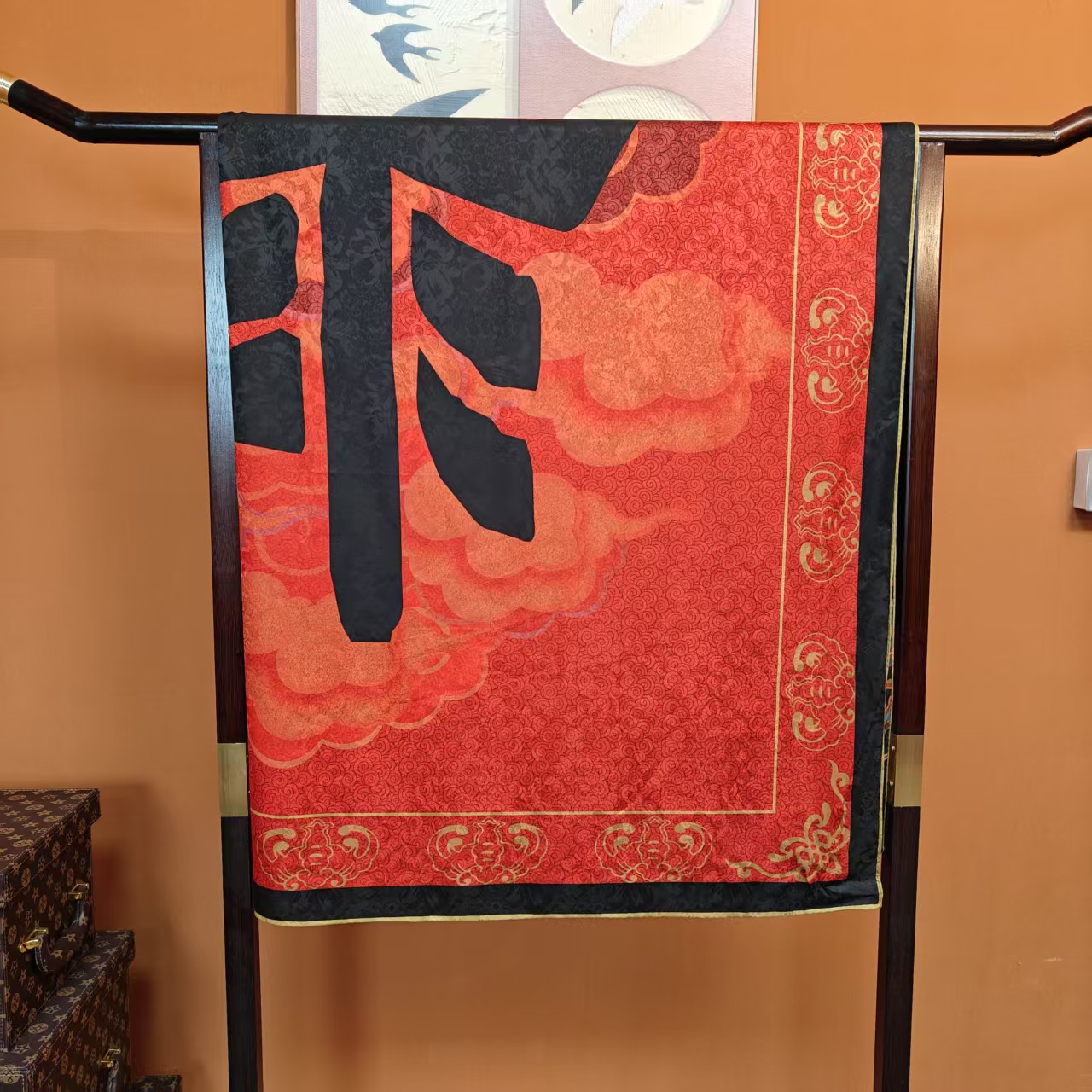 【 福利4】140*140重磅香云花萝高货重磅国风高端丝巾-F25