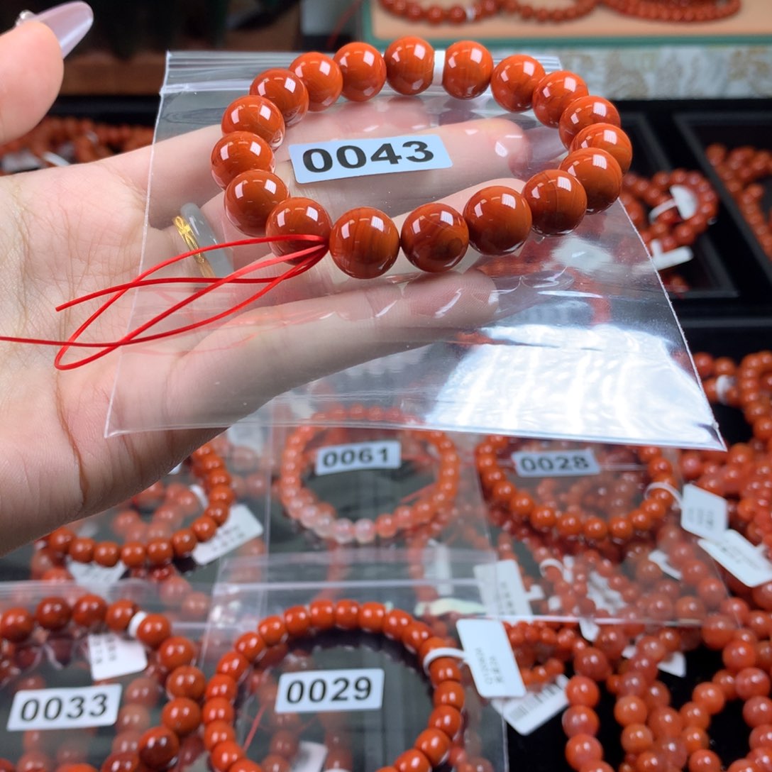 南红玛瑙手链未镶嵌0043