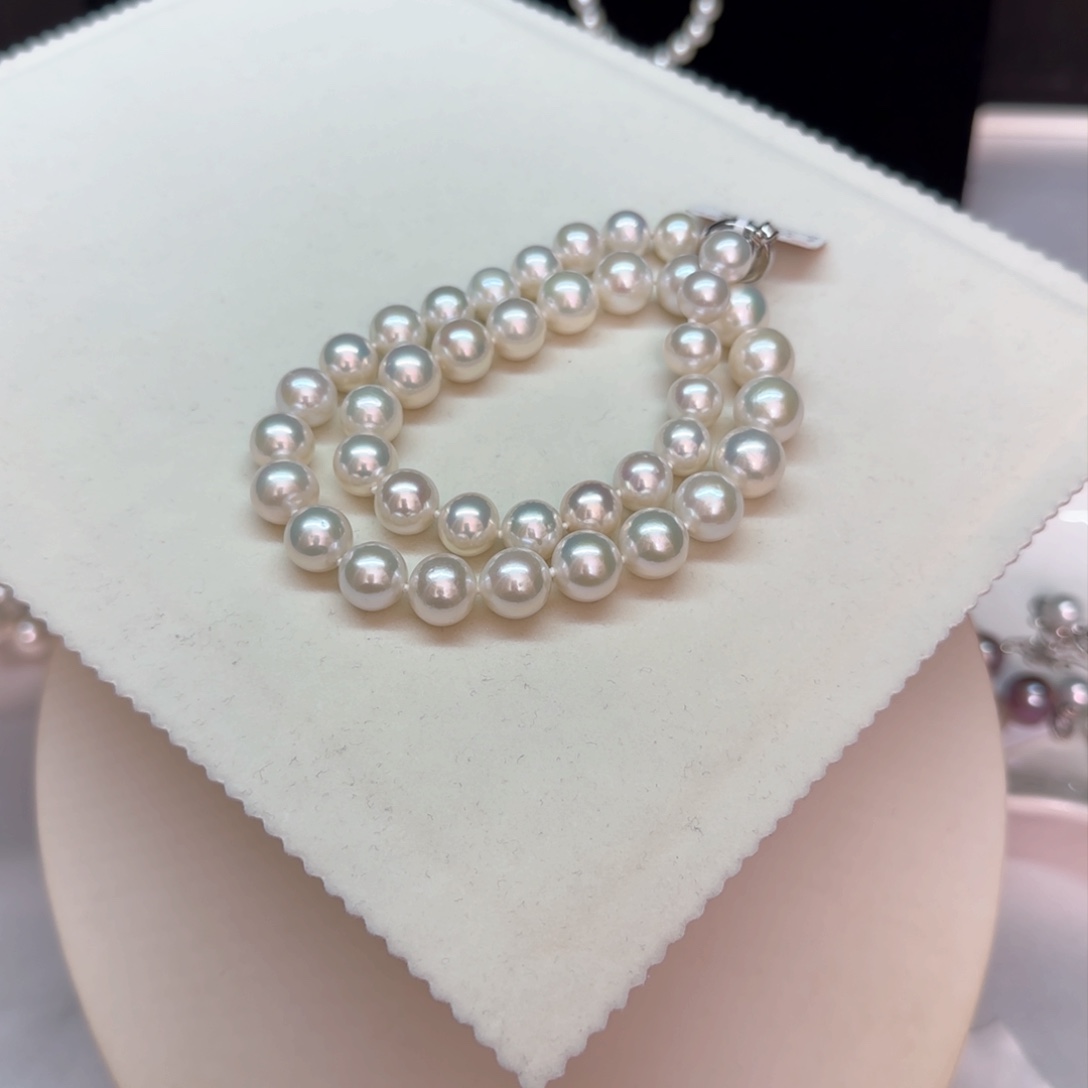 【闪购商品】淡水珍珠项链银S925镶嵌
