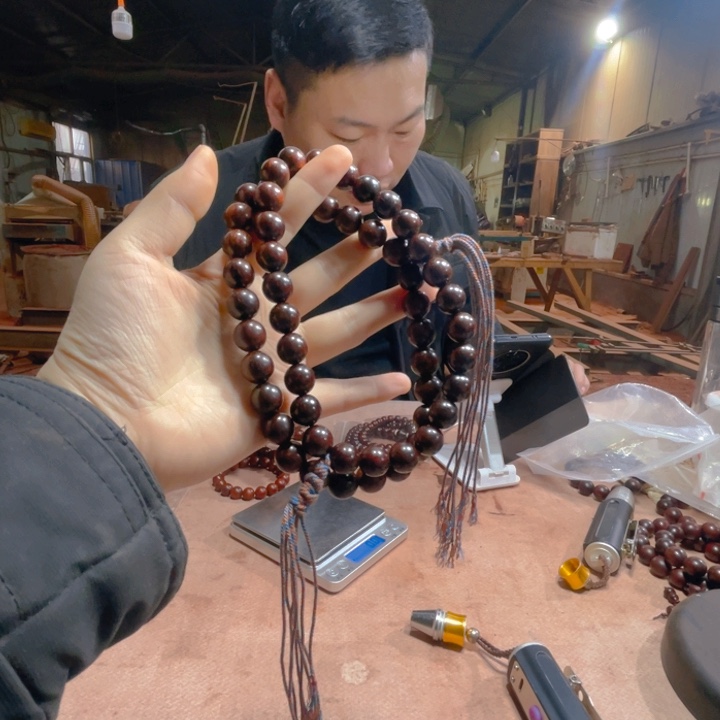 檀香紫檀（小叶紫檀）1.2圆珠小手持