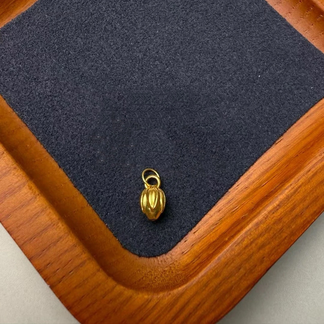 足金999莲花提溜手串挂件新中式手饰WH1152