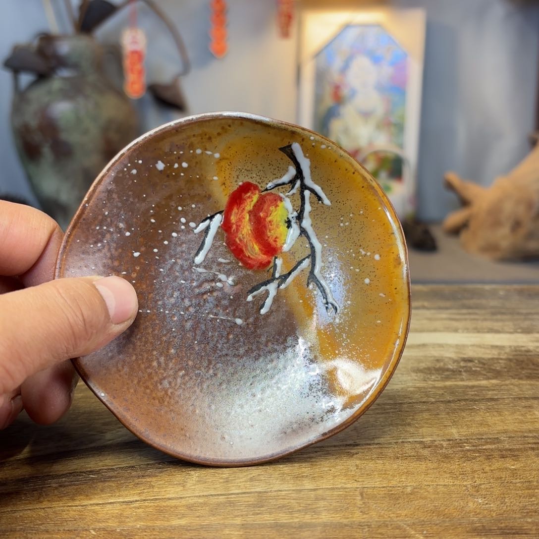 景德镇纯手工柴烧手绘陶瓷