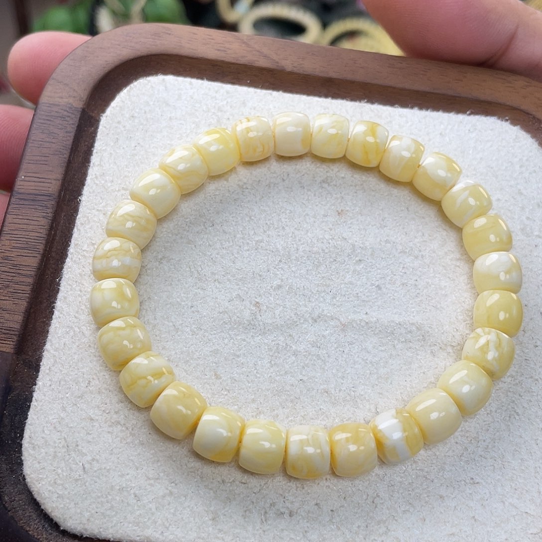 那***天蜜蜡未镶嵌手串天然