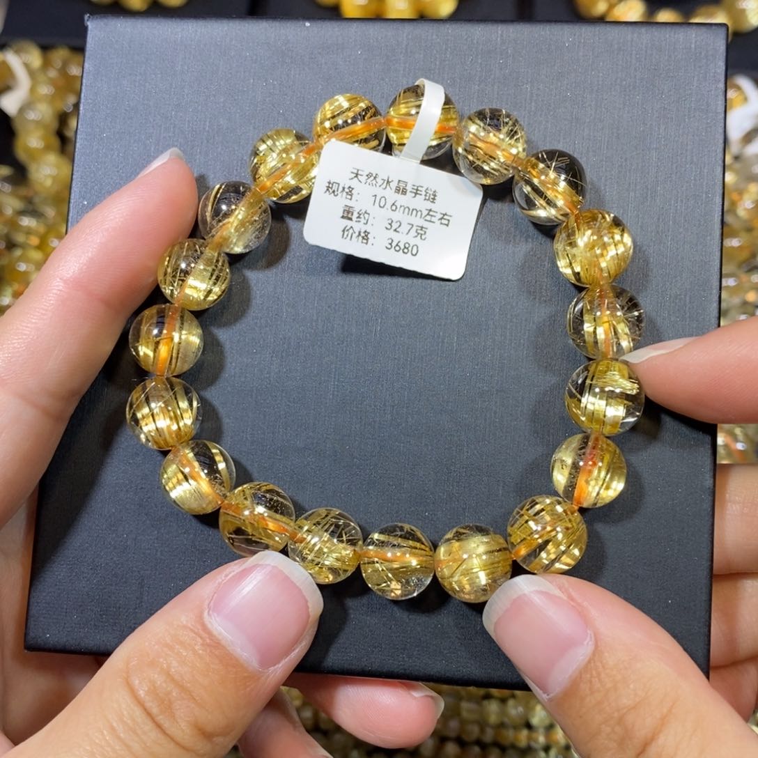 水晶手链未镶嵌K***y手链10.6mm 瑾