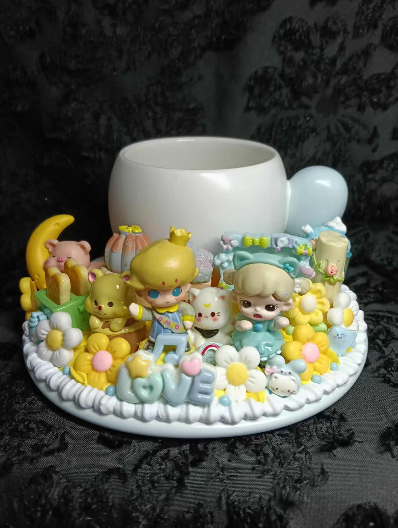 【萌粒马克杯等】可可爱爱的奶油油手作DIY萌粒马克杯茶餐杯