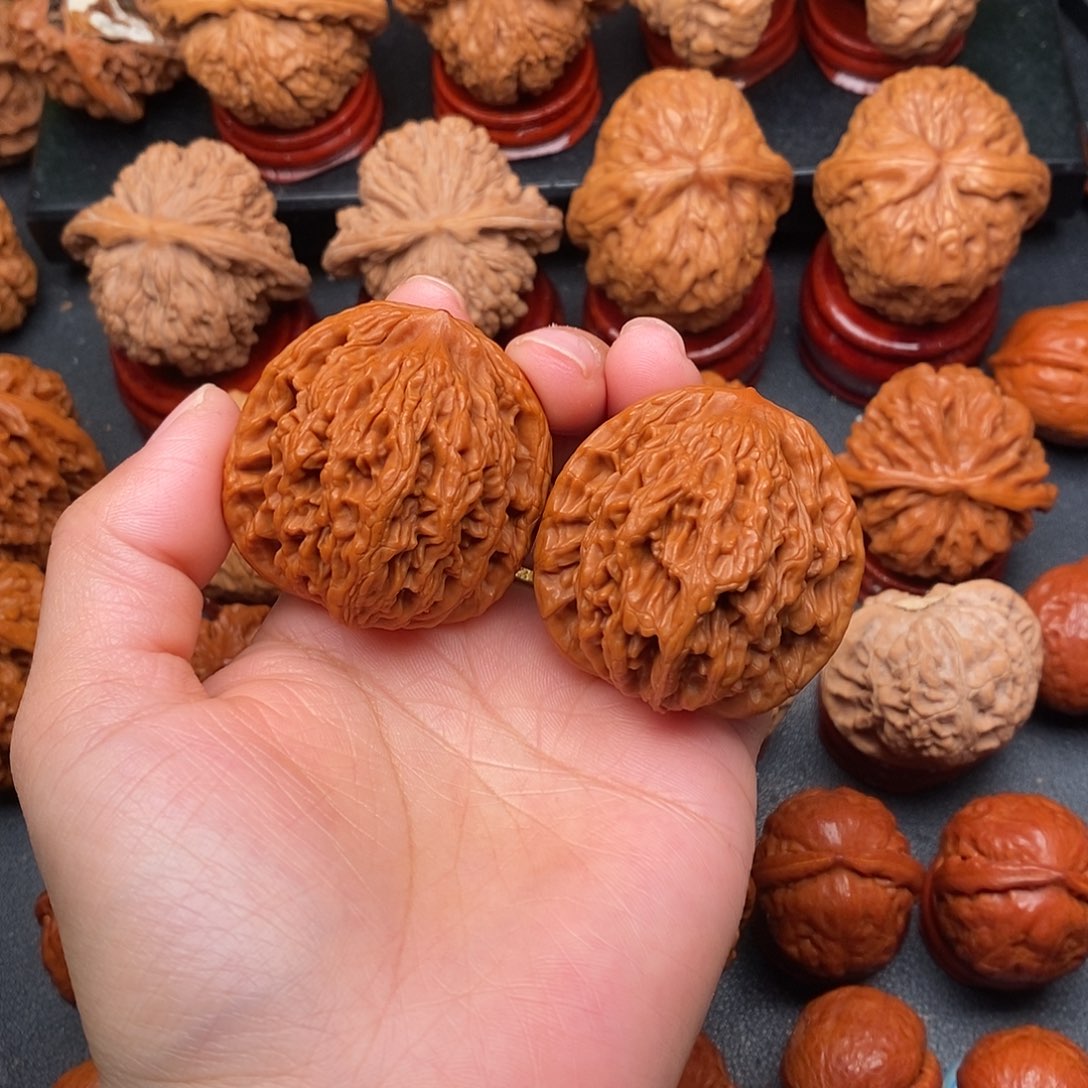 把件文玩核桃42虎头