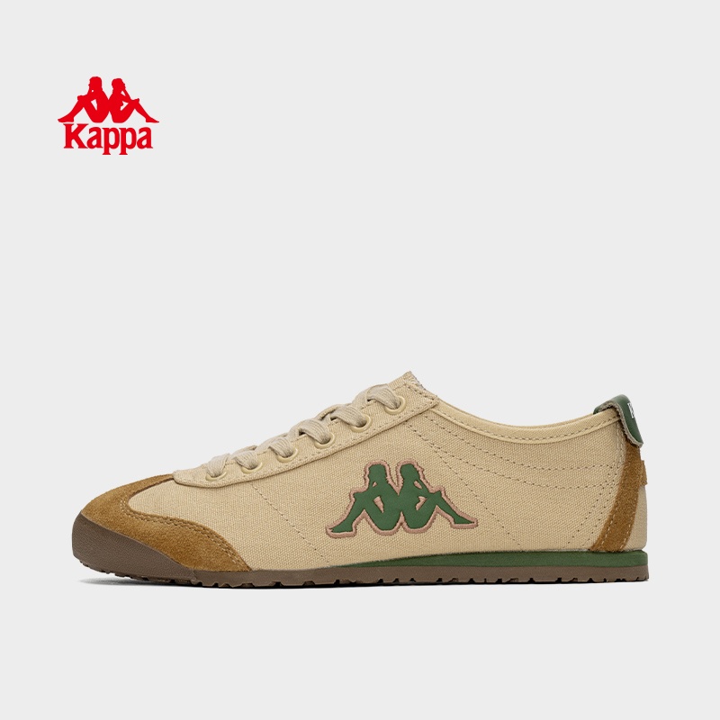Kappa卡帕男鞋德训鞋情侣秋季皮面休闲跑步运动板鞋子K0EY5MM05CJ