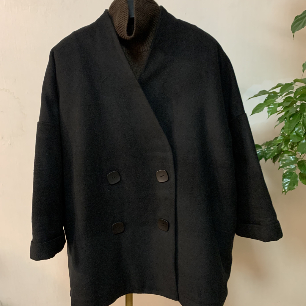 宽松双排扣个性外套