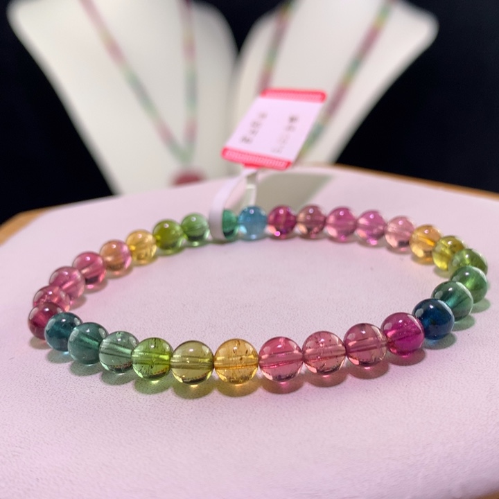 双色碧玺手链未镶嵌