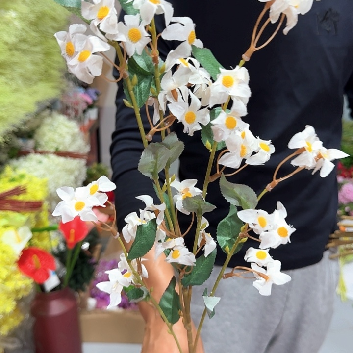 仿真花白色星星草10支