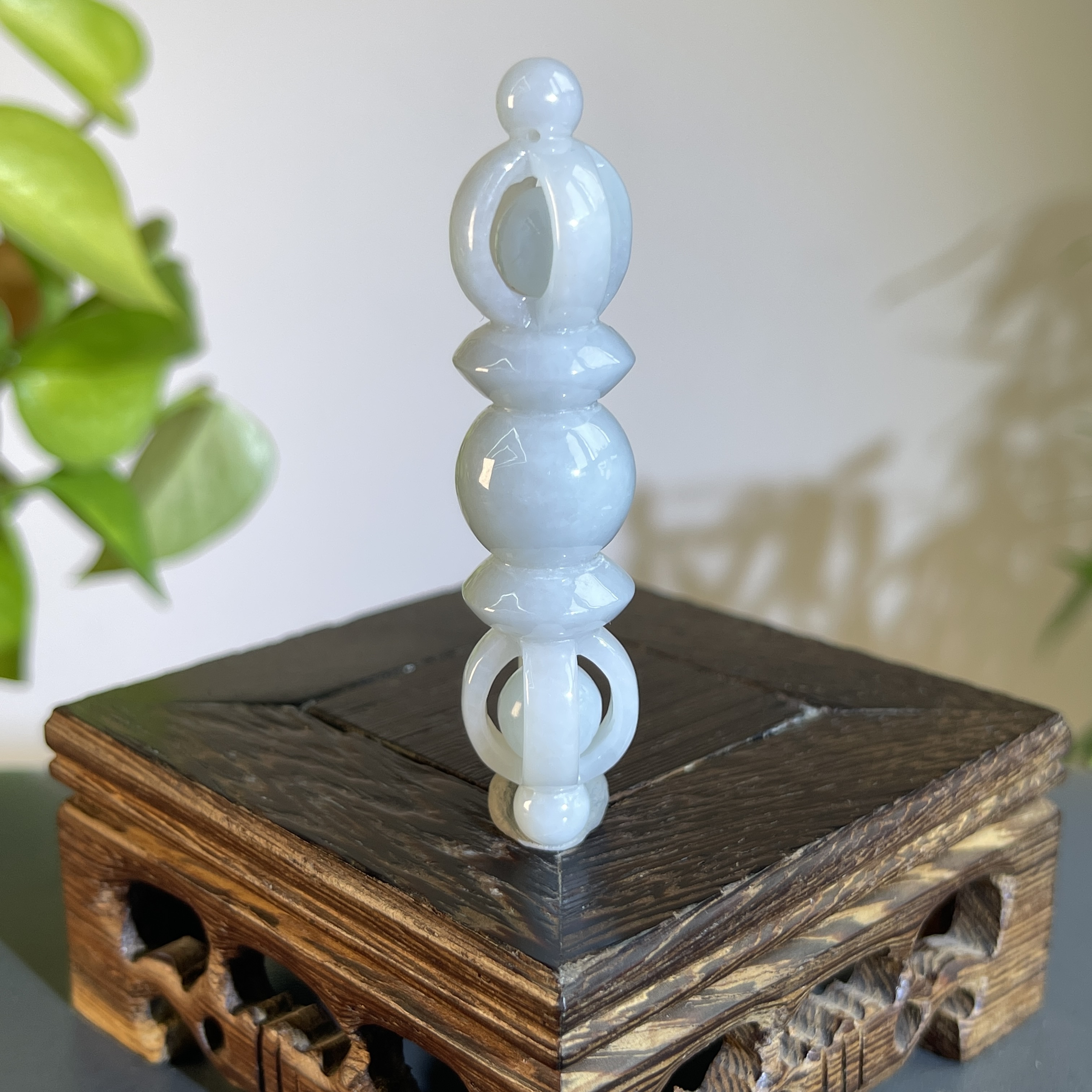 JTA04-21 天然缅甸翡翠A货 金刚杵