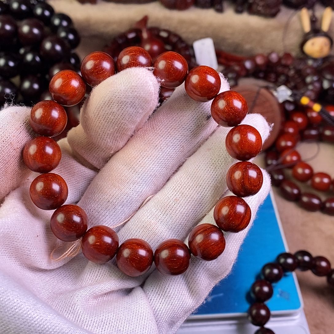 小叶紫檀手串/手链S****西无胶无蜡12鳞