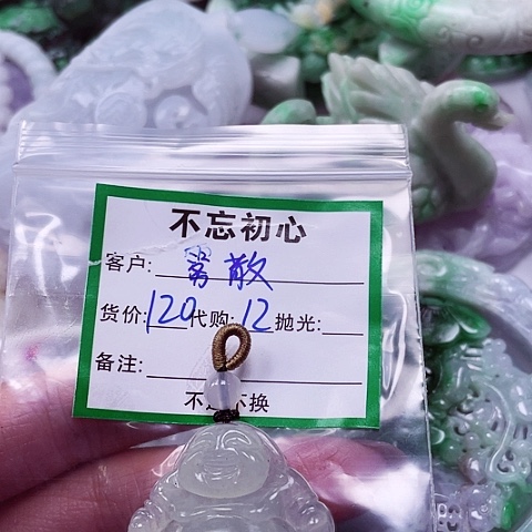 翡翠未镶嵌颈饰雾*