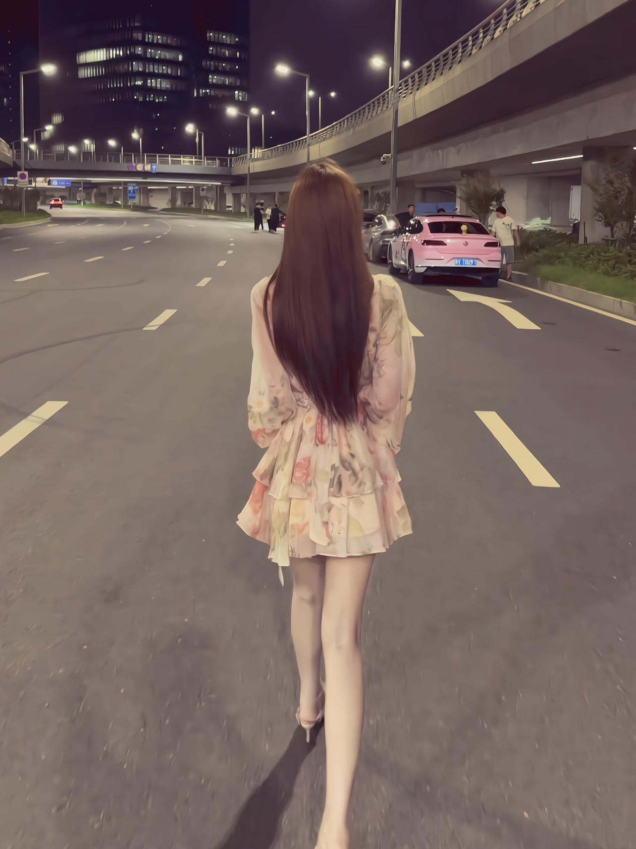 【碎花裙】法式收腰不规则仙女短裙气质连衣裙