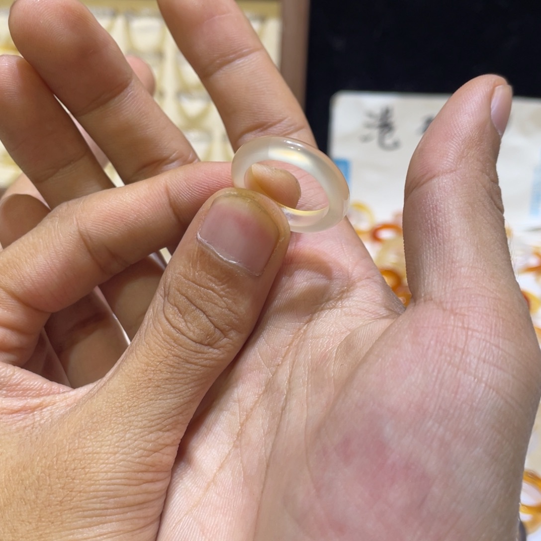 玛瑙/玉髓未镶嵌戒指337号港16 默认瑕疵
