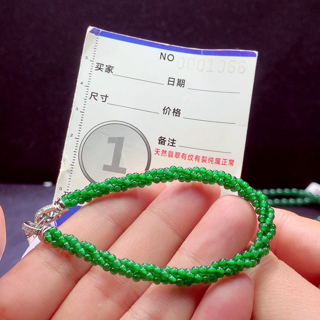 未镶嵌手链翡翠手链