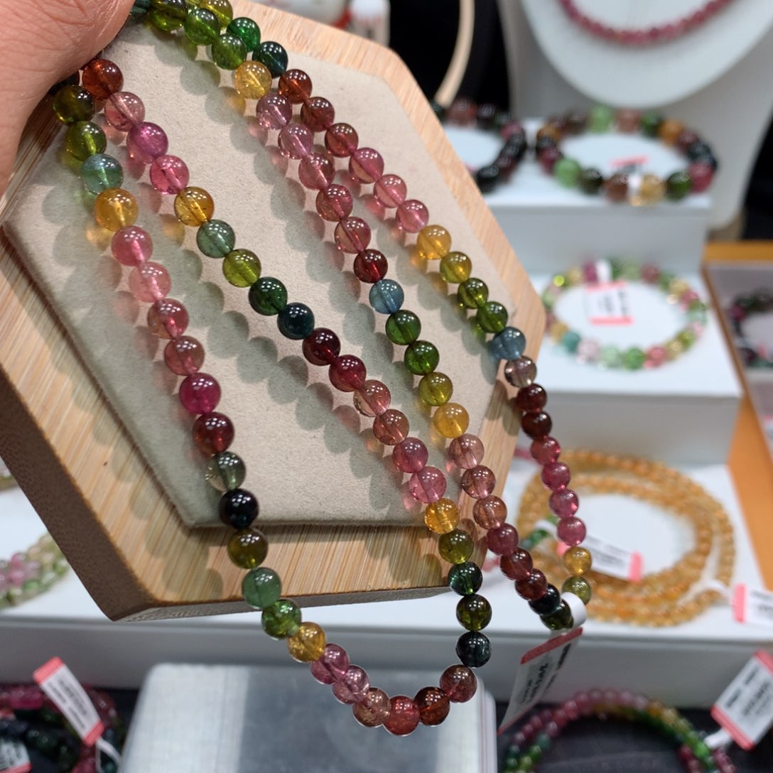 碧玺手链未镶嵌珮*    5.7mm